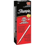 Sharpie Peel Off China Marker, 3/16" Diameter, 12/DZ, White PK SAN2060